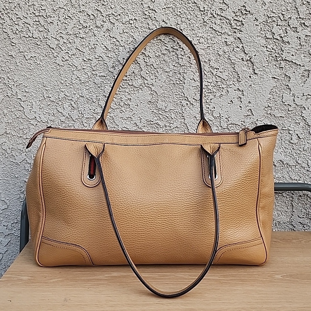 Gucci Princy Crystal Tan Leather Tote - Picture 4 of 15